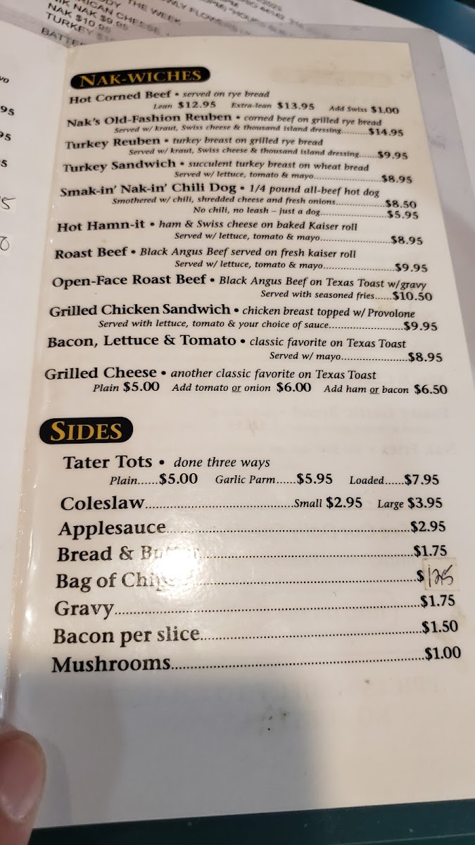 Menu Nak's Eatery & Drinkery-4